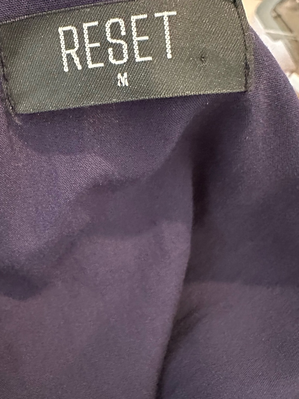 The Reset Navy Paisley Wrap Dress with Ruffle Hem - Picture 4 of 5